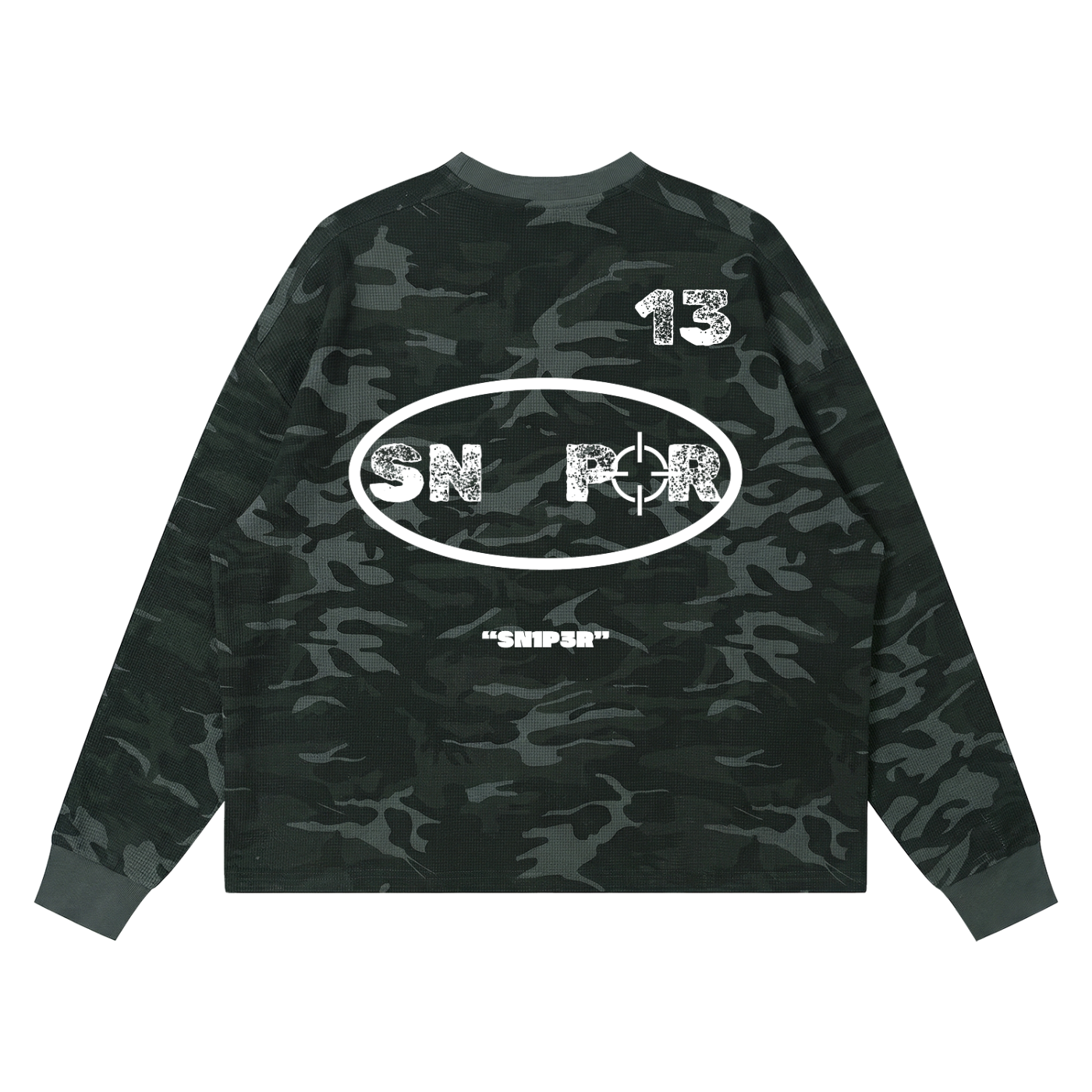 Unisex Waffle Boxy Long Sleeve T-Shirt