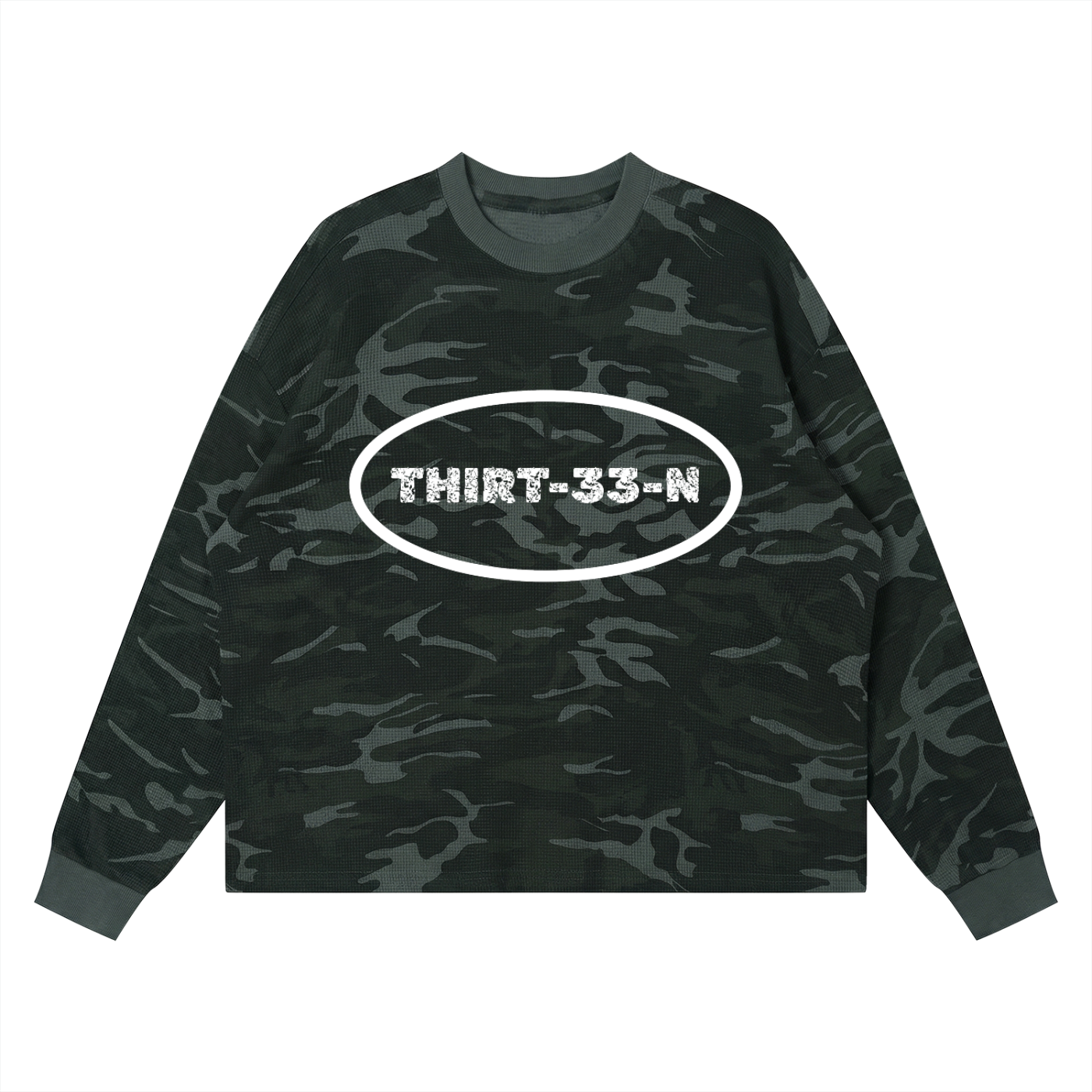 Unisex Waffle Boxy Long Sleeve T-Shirt