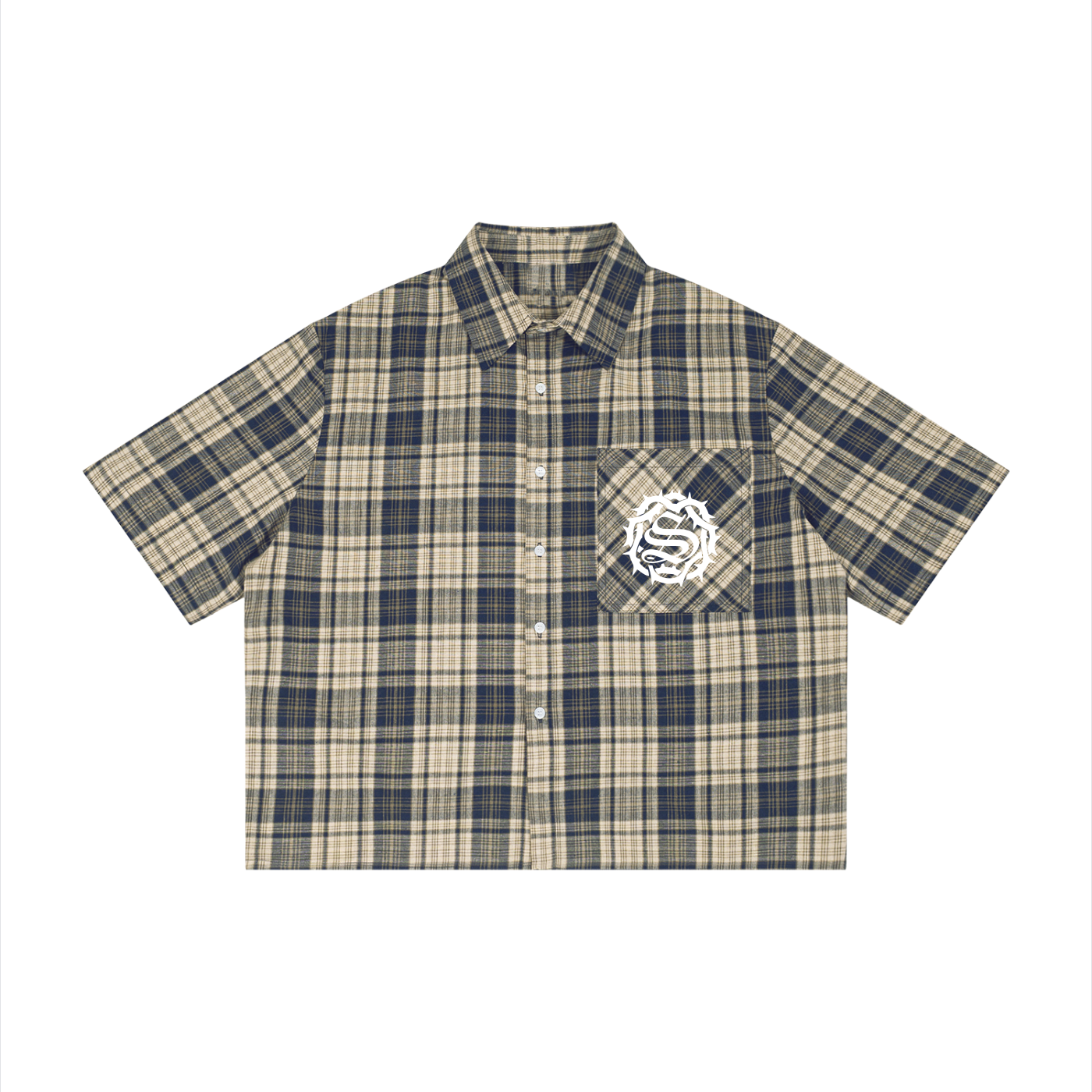 THIRTEEN Plaid Short Sleeve Shirt